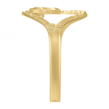10Kt Gold Inital Ring