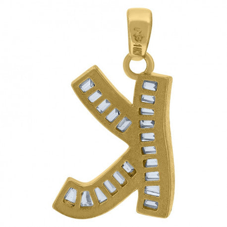 10Kt Gold Initial "K" Letter Pendant