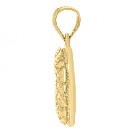10Kt Gold Initial Letter Pendant "D"