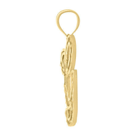 10Kt Gold Initial Letter Pendant "G"
