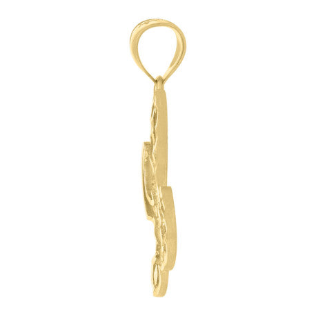 10Kt Gold Initial Letter Pendant "L"