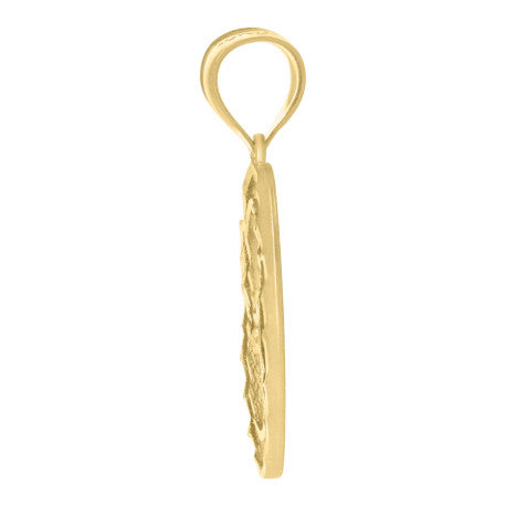 10Kt Gold Initial Letter Pendant "O"