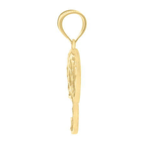 10Kt Gold Initial Letter Pendant "P"