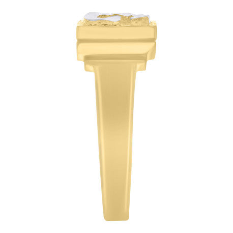 10Kt Gold Initial Letter Ring "G"