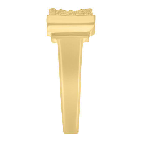 10Kt Gold Initial Letter Ring "T"