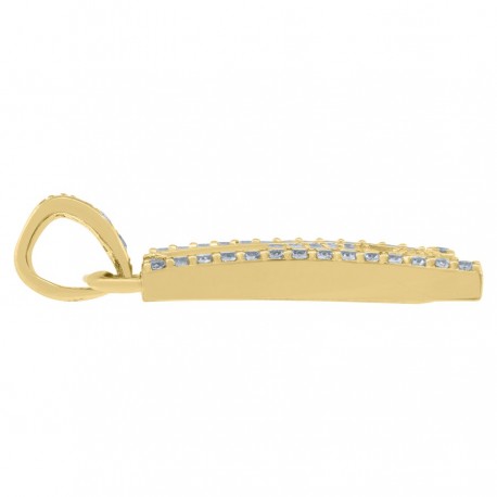 10Kt Gold Initial "N" Letter Pendant