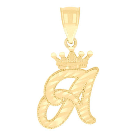 10Kt-Gold Initial"A" Pendant