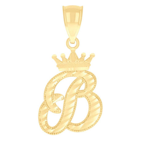10Kt-Gold Initial"B" Pendant