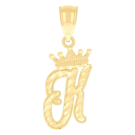 10Kt-Gold Initial"K" Pendant