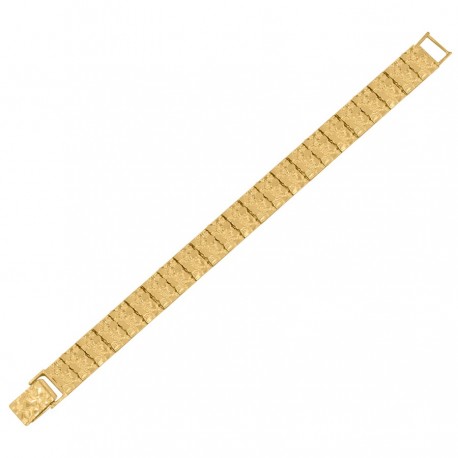 10Kt Gold Nugget Bracelet 12.5mm