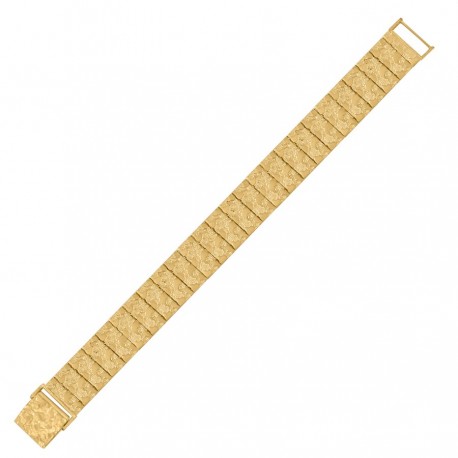 10Kt Gold Nugget Bracelet 16.5mm