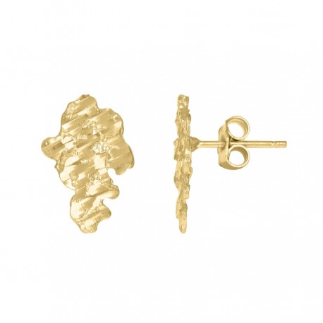 10Kt Gold Nugget Earrings