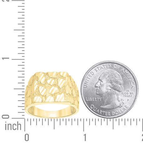 10Kt Gold Nugget Ring