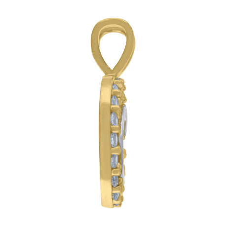 10Kt Gold Initial Letter Pendant "C"