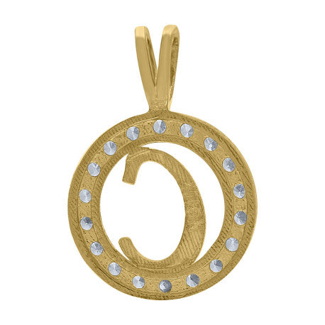 10Kt Gold Initial Letter Pendant "C"