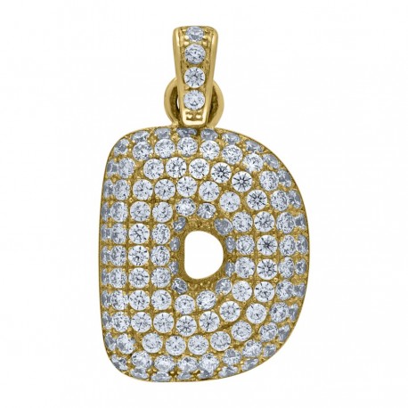 10Kt-Gold Pendant "D" Initial