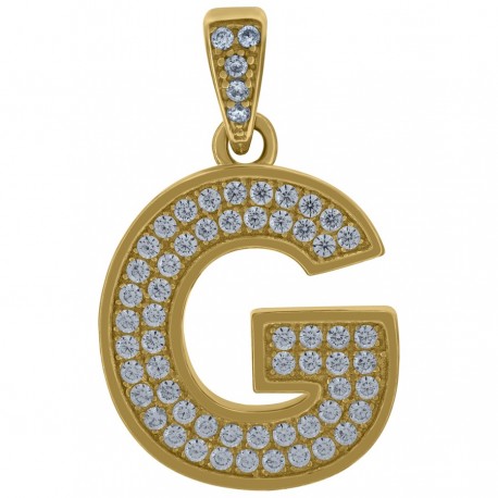 10Kt-Gold Pendant "G"