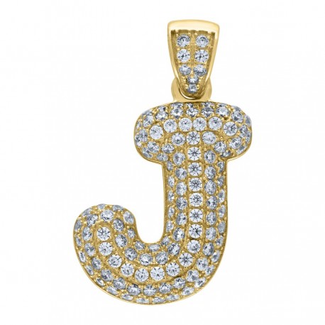 10Kt-Gold Pendant "J" Initial