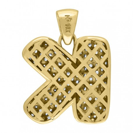 10Kt-Gold Pendant "K" Initial