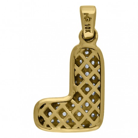 10Kt-Gold Pendant "L" Initial