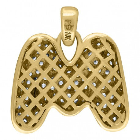 10Kt-Gold Pendant "M" Initial