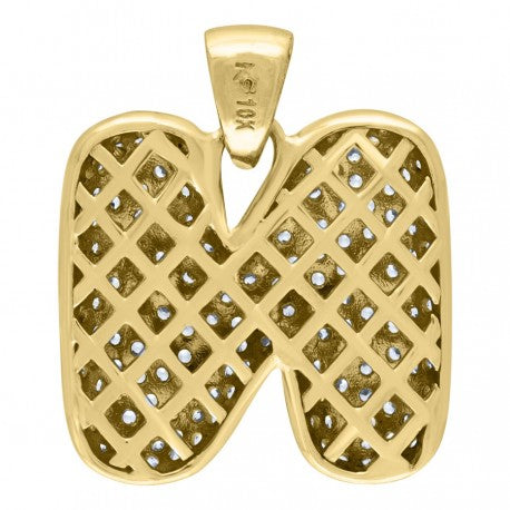 10Kt-Gold Pendant "N" Initial