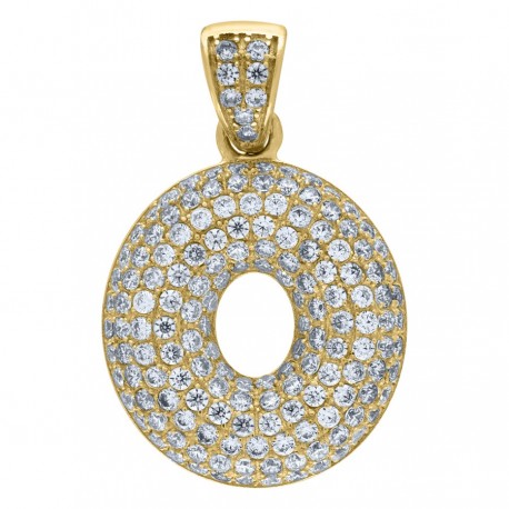 10Kt-Gold Pendant "O" Initial