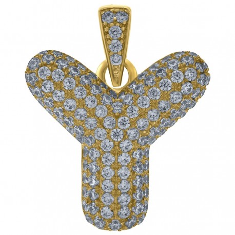 10Kt-Gold Pendant "Y" Initial