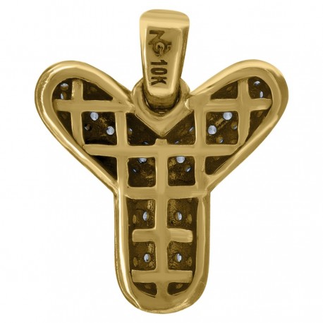 10Kt-Gold Pendant "Y" Initial