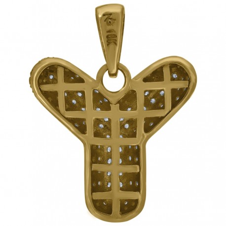 10Kt-Gold Pendant "Y" Initial