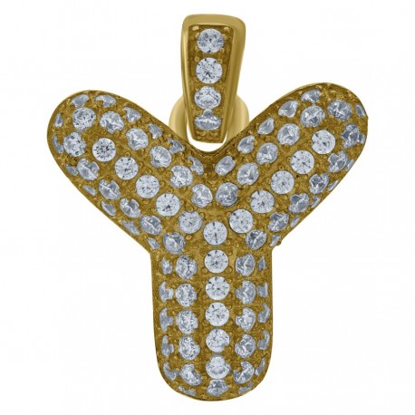 10Kt-Gold Pendant "Y" Initial