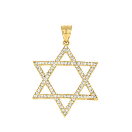 10Kt Gold Cz Pendant