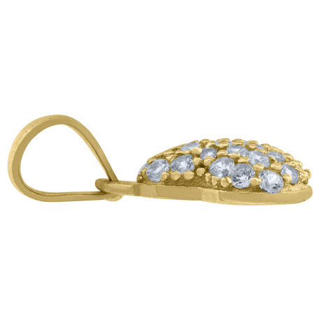 10Kt Gold Cz Pendant