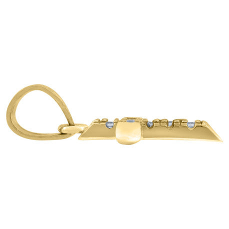 10Kt Gold Cz Pendant