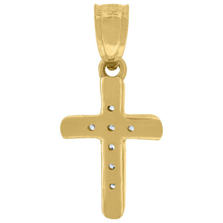 10Kt Gold Cz Pendant