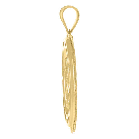 10Kt Gold Cz Pendant