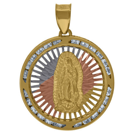 10Kt Gold Cz Pendant