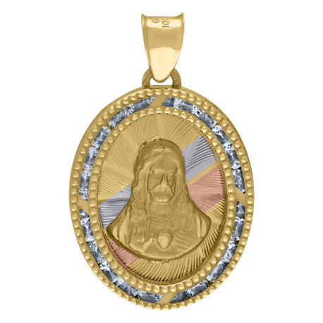 10Kt Gold Cz Pendant