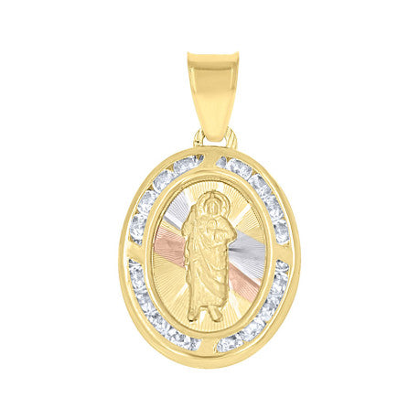 10Kt Gold Cz Pendant