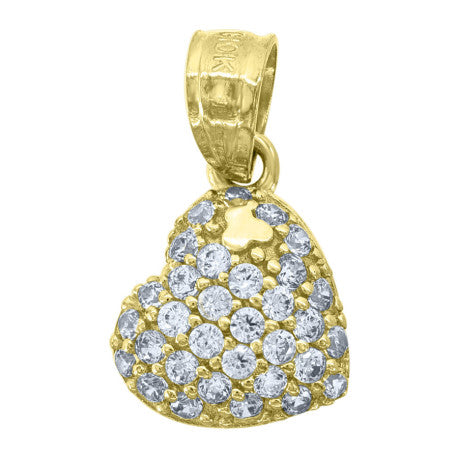 10Kt Gold Cz Pendant