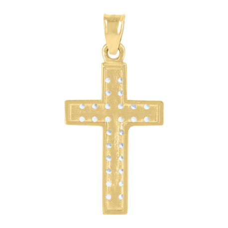 10Kt Gold Cz Pendant