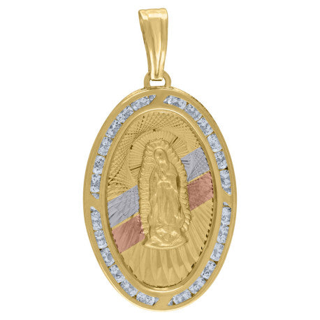 10Kt Gold Cz Pendant