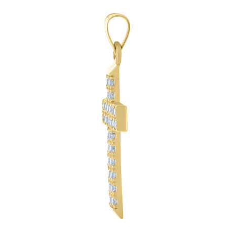 10Kt Gold Cz Pendant