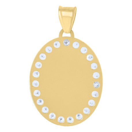 10Kt Gold Cz Pendant