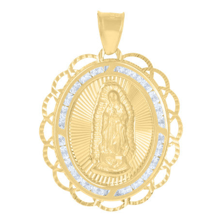 10Kt Gold Cz Pendant