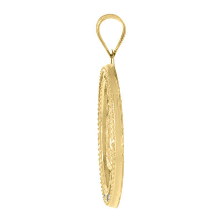 10Kt Gold Cz Pendant