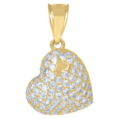 10Kt Gold Cz Pendant