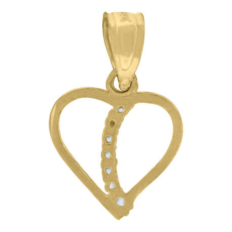 10Kt Gold Cz Pendant