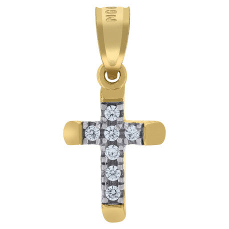 10Kt Gold Cz Pendant