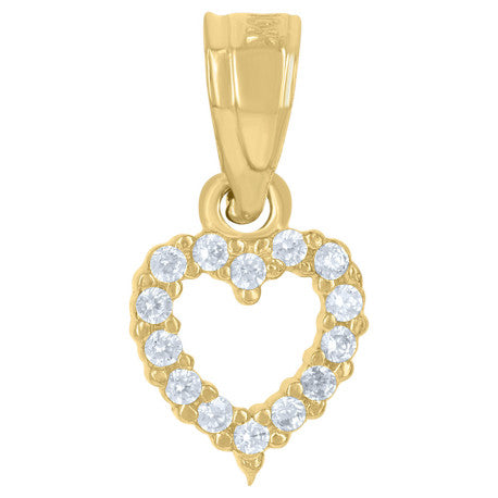 10Kt Gold Cz Pendant